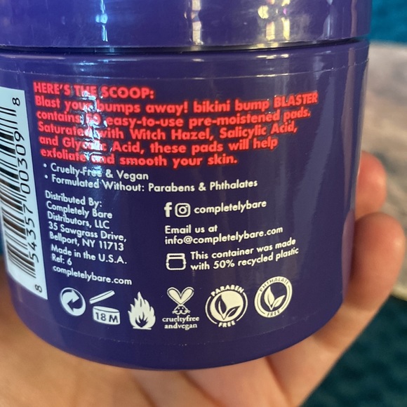 Completely Bare Bikini Bump Blaster Pads 50 ct - Picture 4 of 4